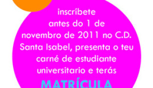 Agora, se presentas o teu carné de estudiante universitario ao abonarte ao Complexo Deportivo Santa Isabel, terás a MATRÍCULA GRATIS!