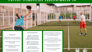 Novos cursos trimestrais de tenis e pádel