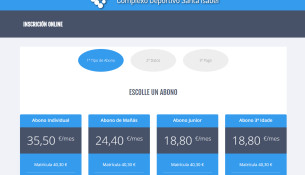Agora xa te podes dar de alta online nas nosas instalacións