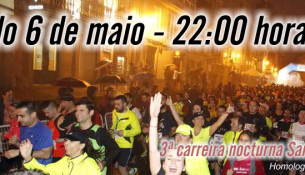 Inscripción ya abierta para la carrera nocturna SantYaGo, con precio especial de 5€ para los abonados de las instalaciones