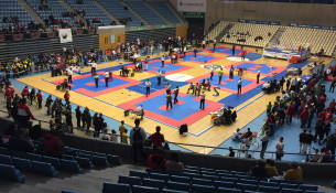 O Multiusos Fontes do Sar, sede do Campionato de España de Kickboxing