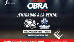 Disfruta del partido Monbus Obradoiro – Morabanc Andorra por sólo 9 euros por ser abonado de las instalaciones
