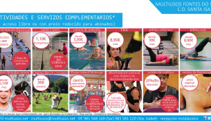 Coñeces todos os servizos e actividades complementarias que ofertamos?
