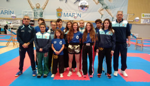 Magníficos resultados do Club Juancho Vázquez no Campionato de España Kickboxing infantil, cadete e junior