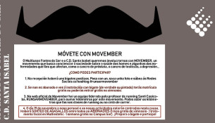 Móvete con MOVEMBER. Pon o bigote e participa!