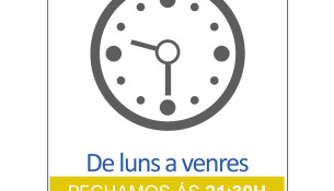 A partir do venres as instalacións pecharán ás 21:30h de luns a venres