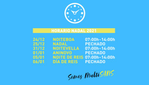 Horario de Nadal