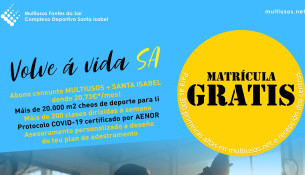 Matrícula gratis para as 300 primeiras altas