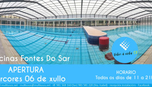 INAUGURACIÓN DAS PISCINAS FONTES DO SAR