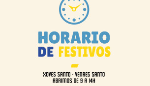 Horario de festivos en Semana Santa