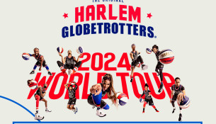 O 11 de maio desfruta do espectáculo dos Harlem Globetrotters