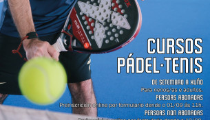 Abrimos inscrición para los cursos de pádel y tenis Septiembre 2026