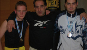Iván Pasín, usuario do Multiusos Fontes do Sar, conseguiu a medalla de bronce en -70kg no Cto. de España de Kick boxing